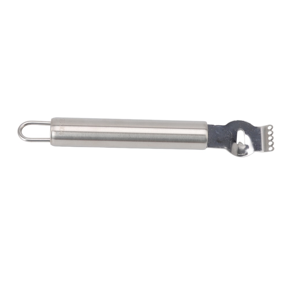 Peeler Channel Knife - Roestvrijstalen citroenschiller met handvat, zilveren citroenzester,
