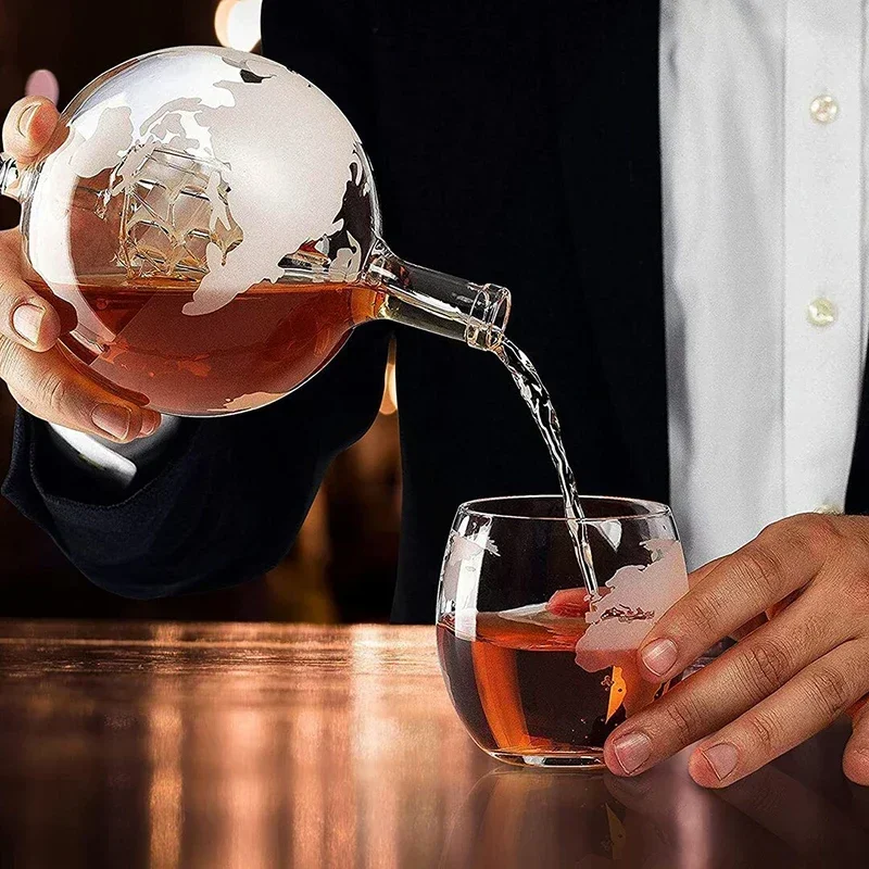 Decanter Globe Set - Creatieve Globe Decanter Set Loodvrije Karaf