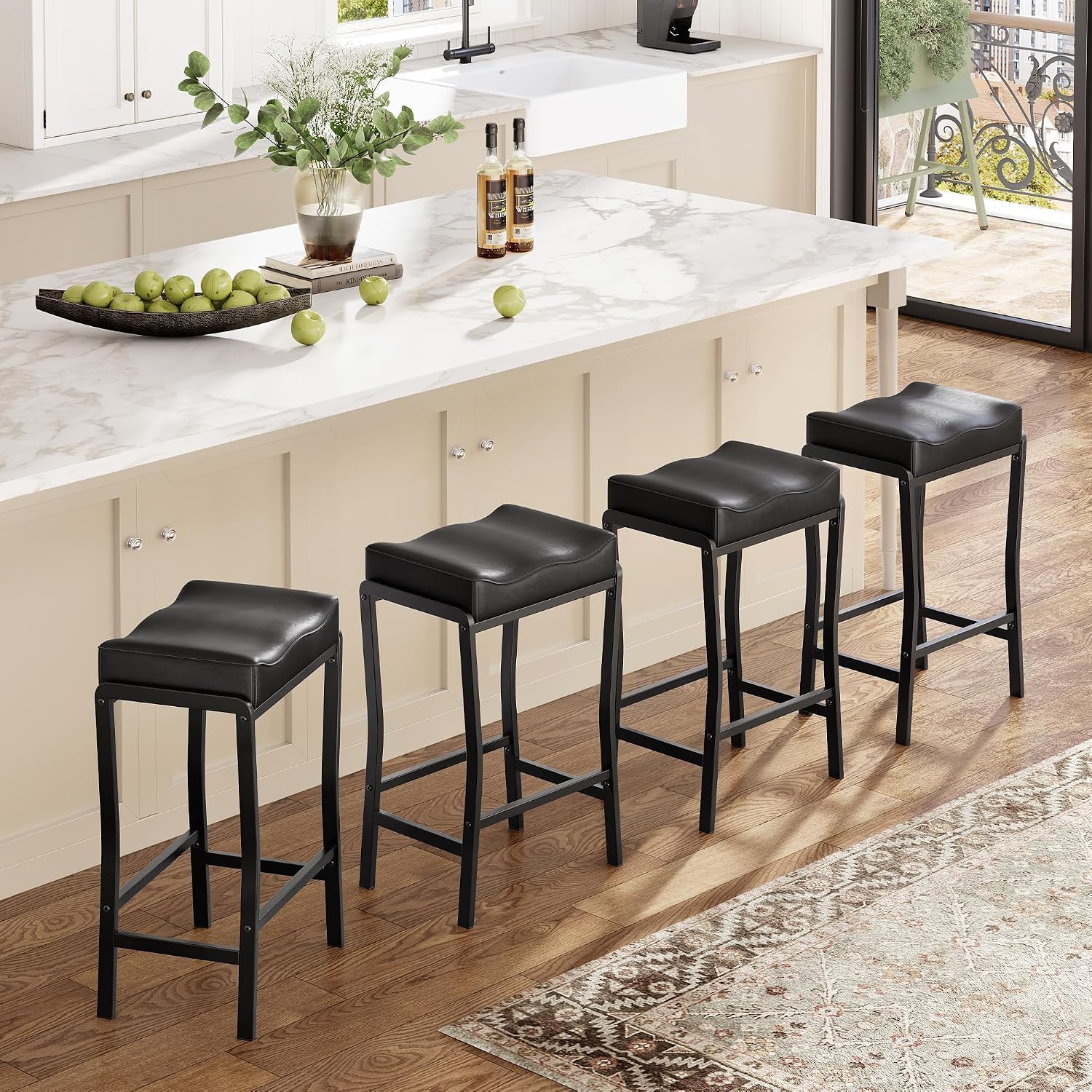 Home Bar Lounge - Barstoelen op barkrukhoogte, set van 1/2/4,