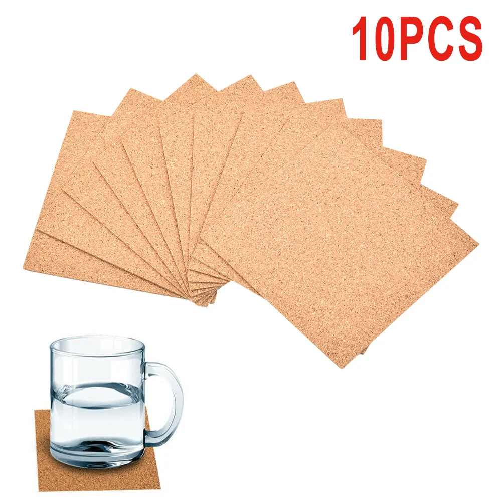 10Pcs Kurk Onderzetters Vierka - Home Bar Supplies recensie en prijs