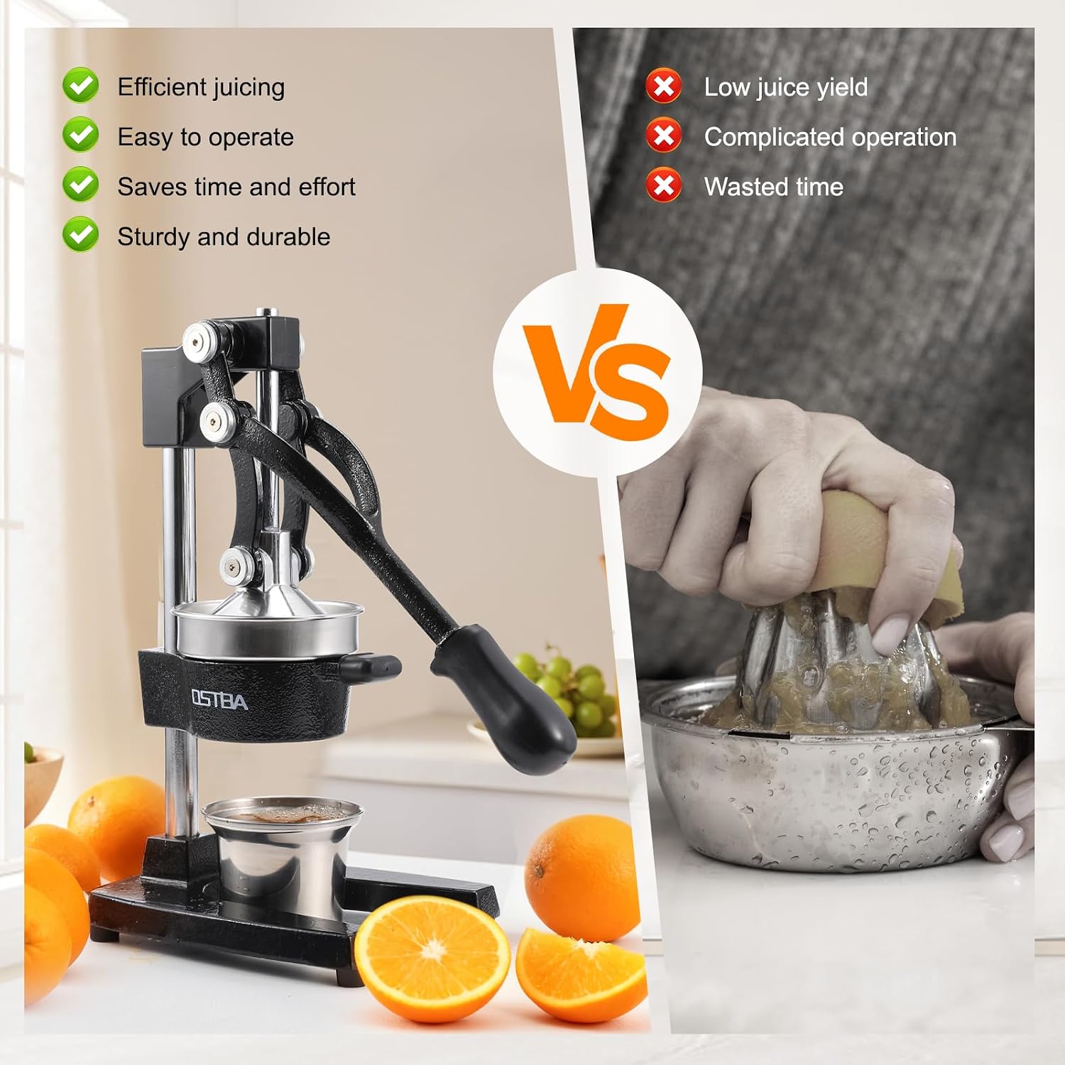 Handmatige citruspers van giet - Citrus Juicer Bar recensie en prijs