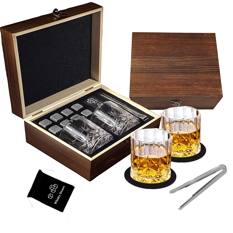 Whiskey Stones Gift Set, 8 her - Highball Glass Set recensie en prijs